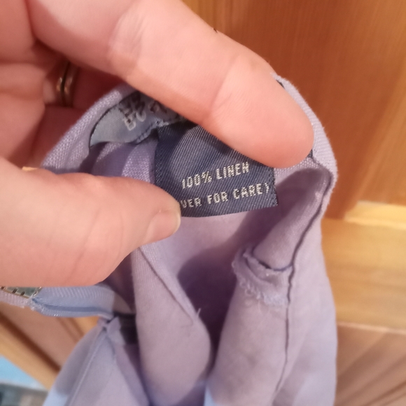 Bush Wacker 100% linen purple maxi skirt size 6 - Picture 5 of 5